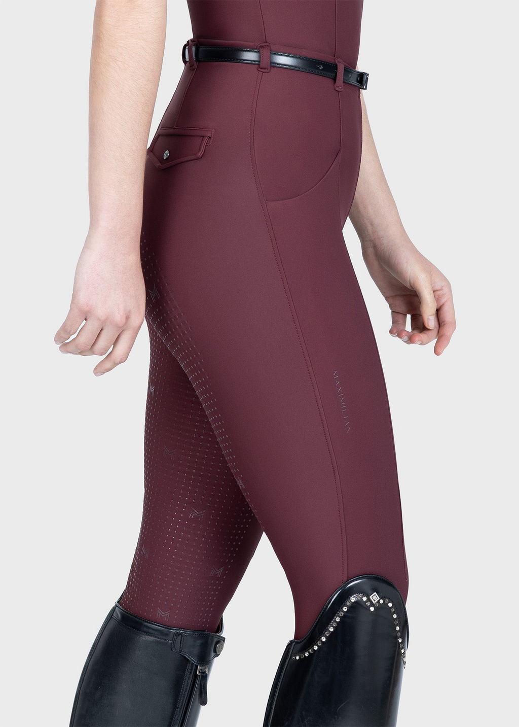 MAXIMILIAN EQUESTRIAN Velya Riding Leggings rosewood