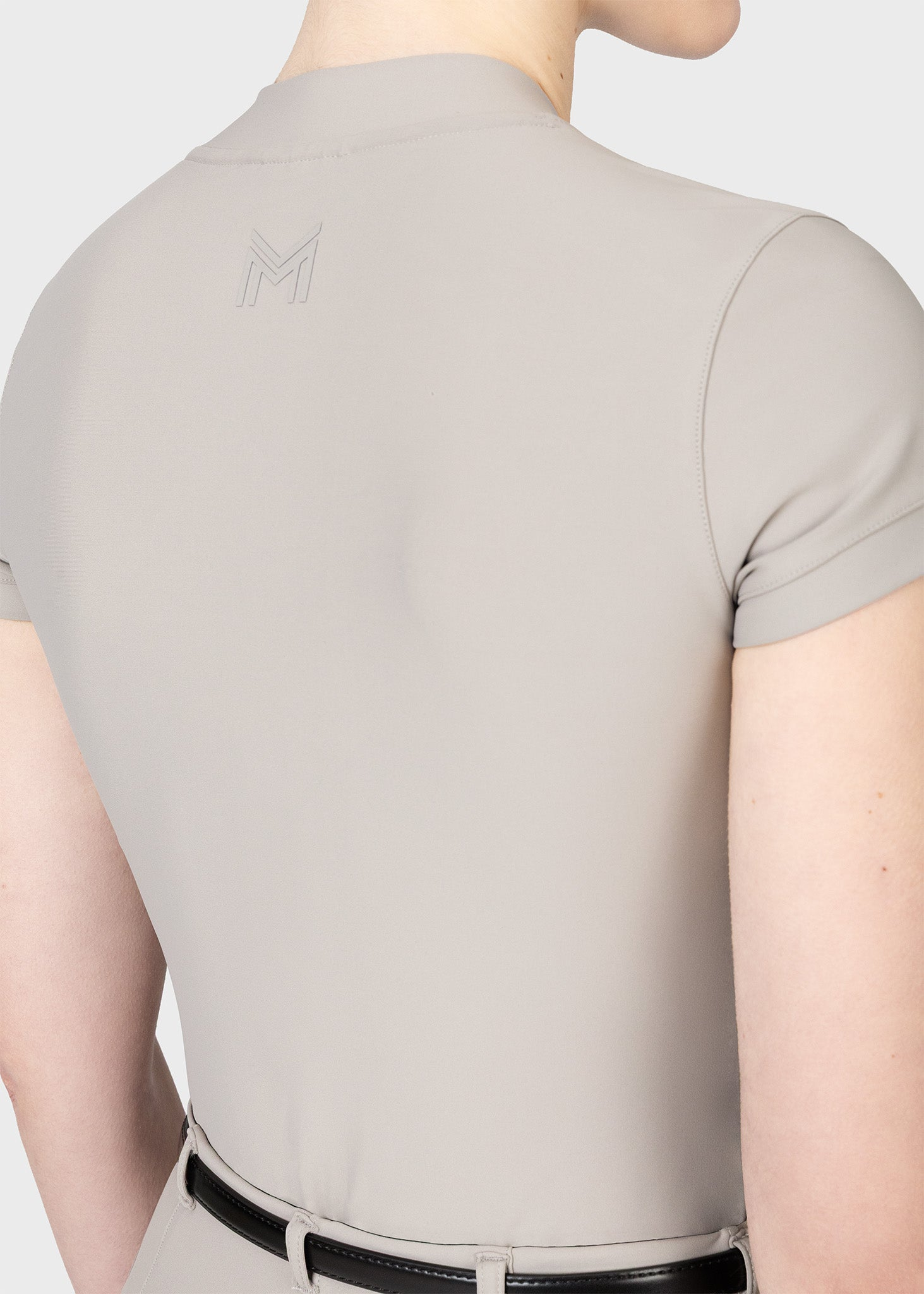 MAXIMILIAN EQUESTRIAN Velya Kurzarm Polo Shirt taupe