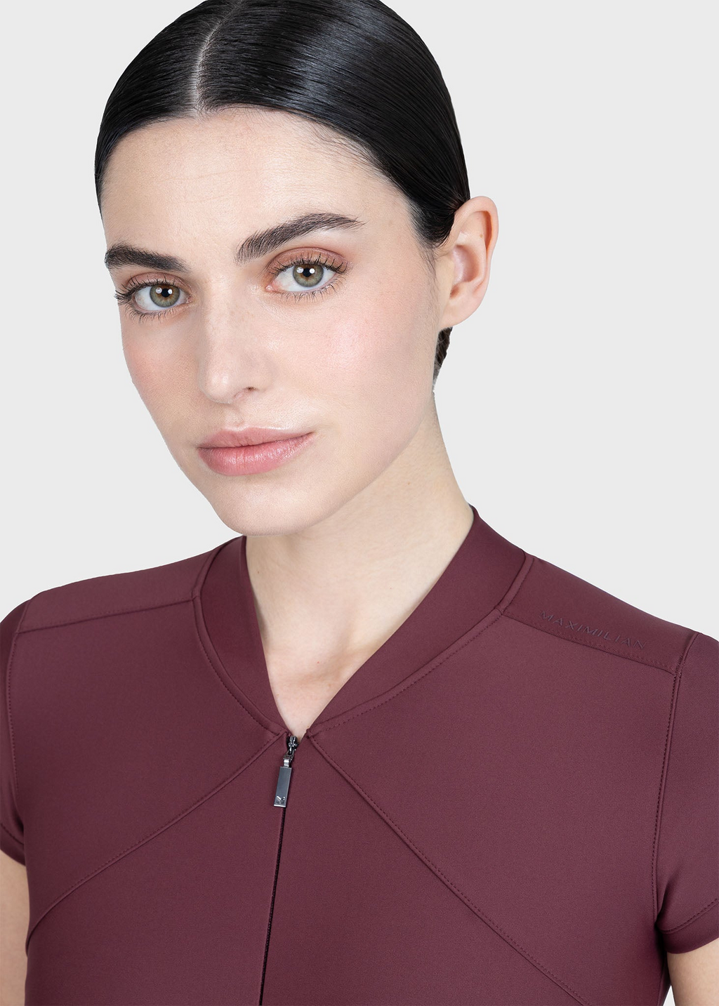 MAXIMILIAN EQUESTRIAN Velya Kurzarm Polo Shirt rosewood