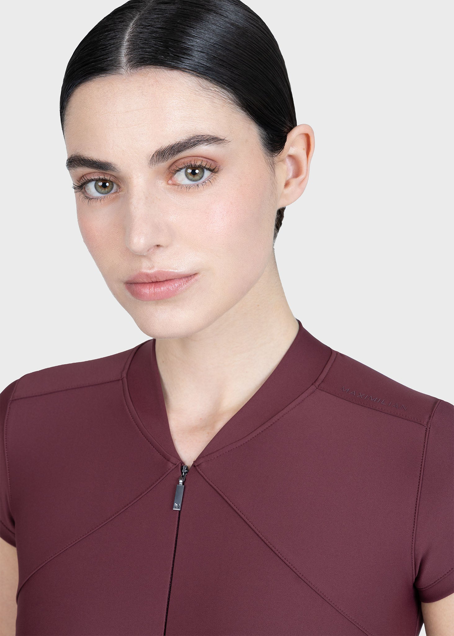 MAXIMILIAN EQUESTRIAN Velya Kurzarm Polo Shirt rosewood