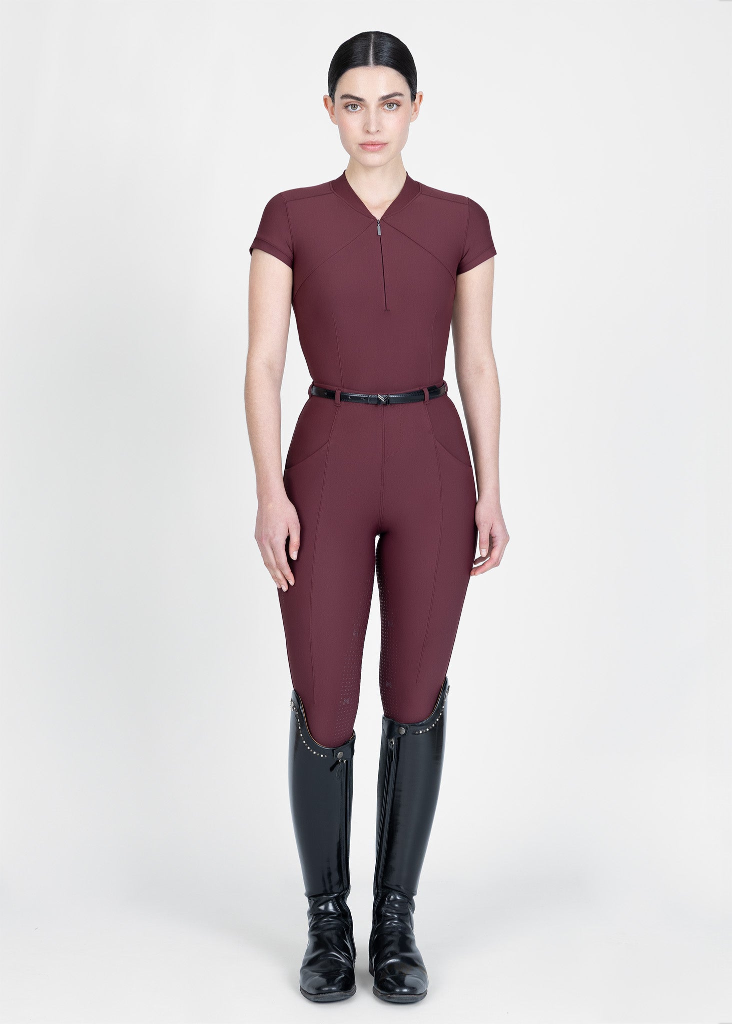 MAXIMILIAN EQUESTRIAN Velya Riding Leggings rosewood