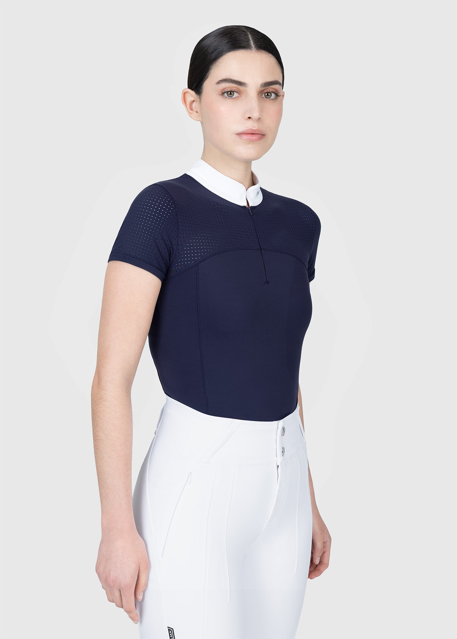 MAXIMILIAN EQUESTRIAN Grace Kurzarm Turniershirt navy