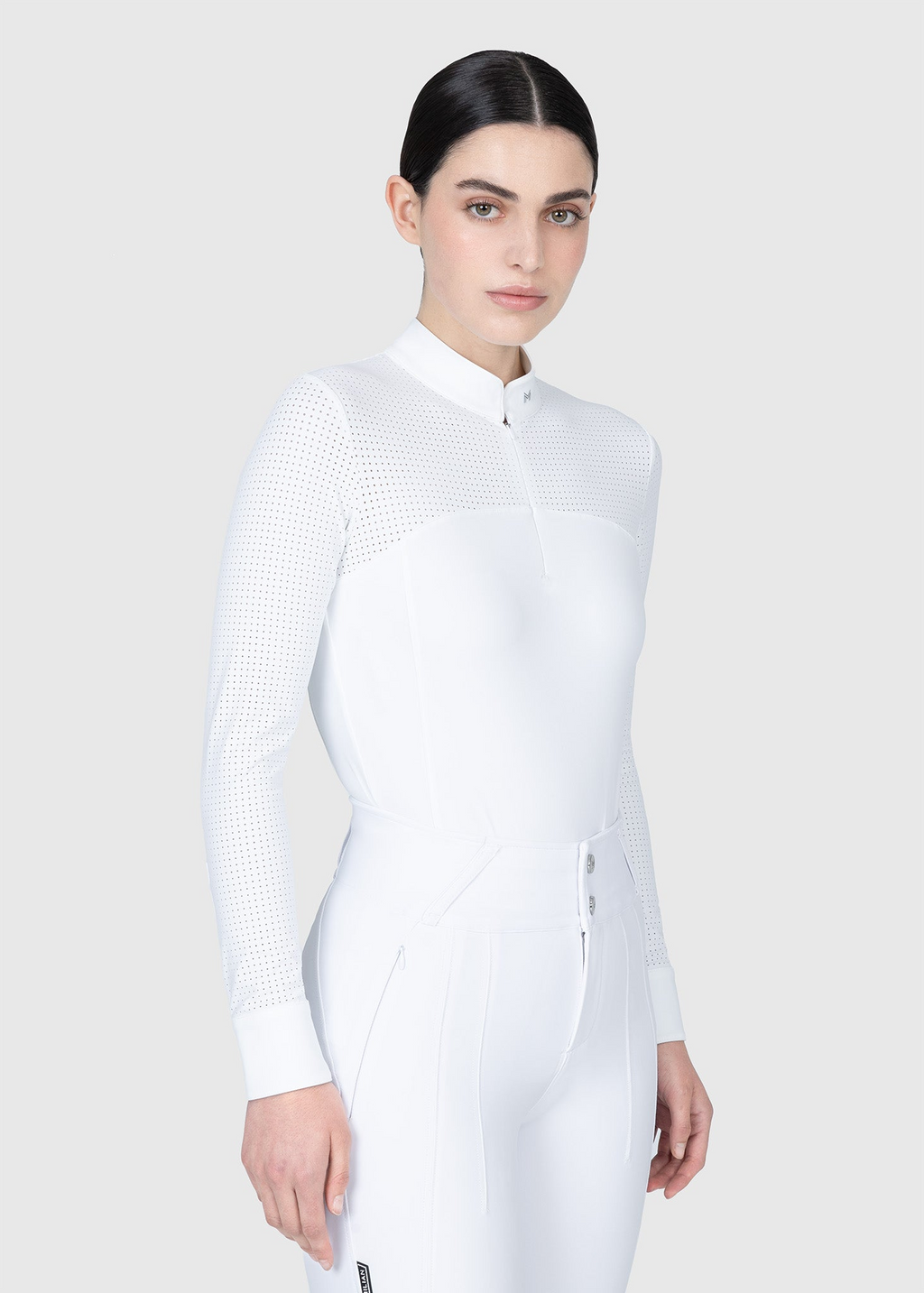 MAXIMILIAN EQUESTRIAN Grace Langarm Turniershirt weiß