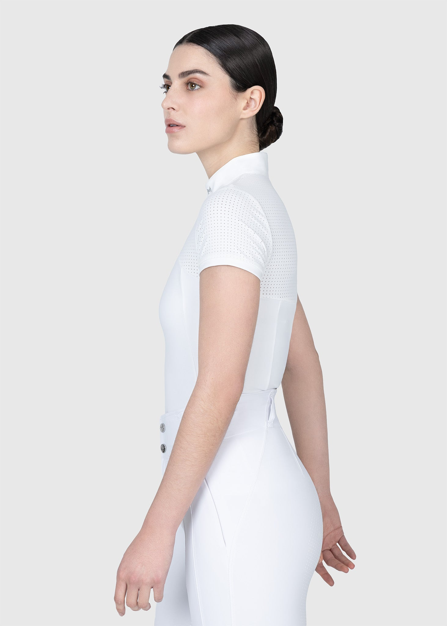 MAXIMILIAN EQUESTRIAN Grace Kurzarm Turniershirt weiß