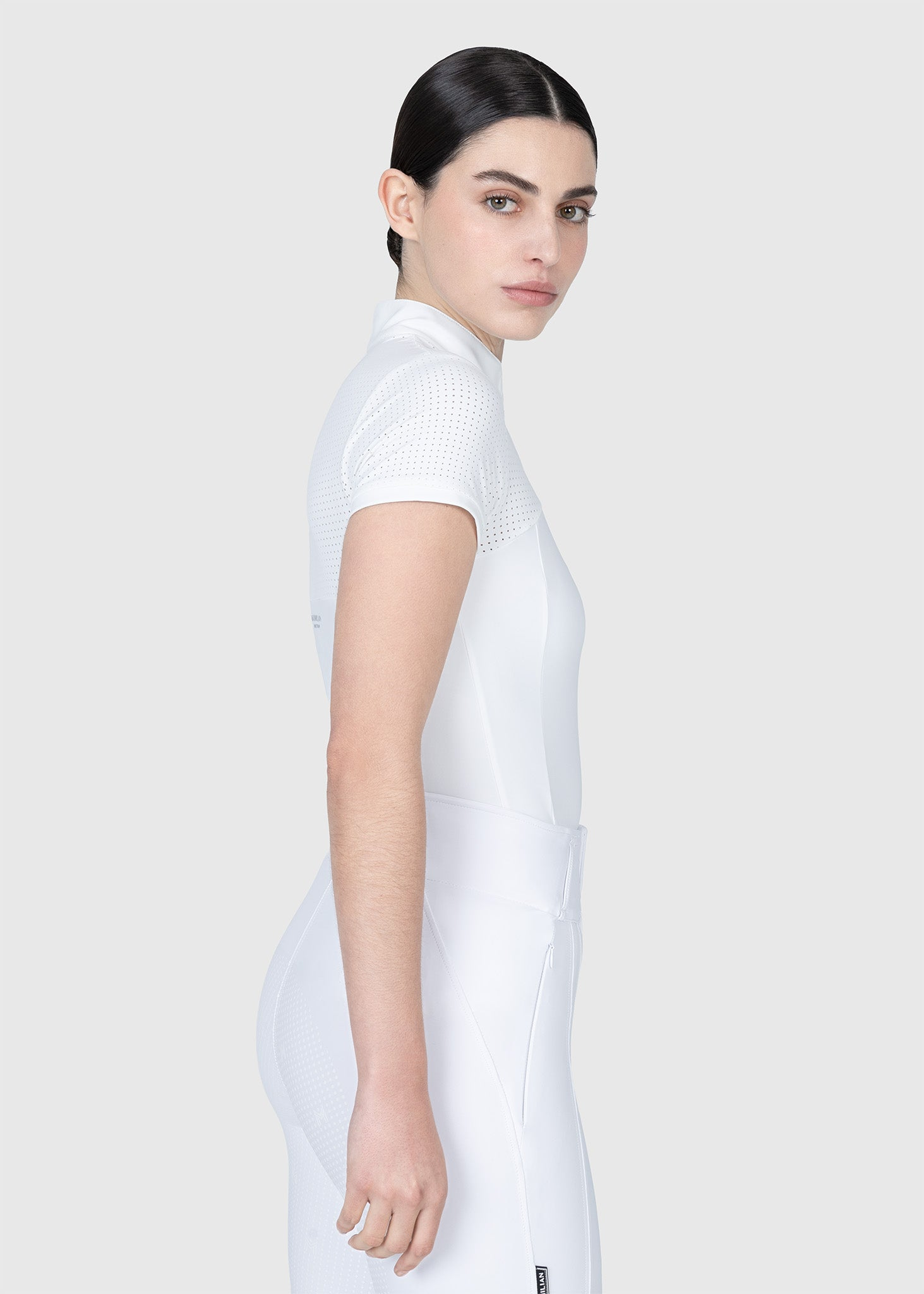 MAXIMILIAN EQUESTRIAN Grace Kurzarm Turniershirt weiß
