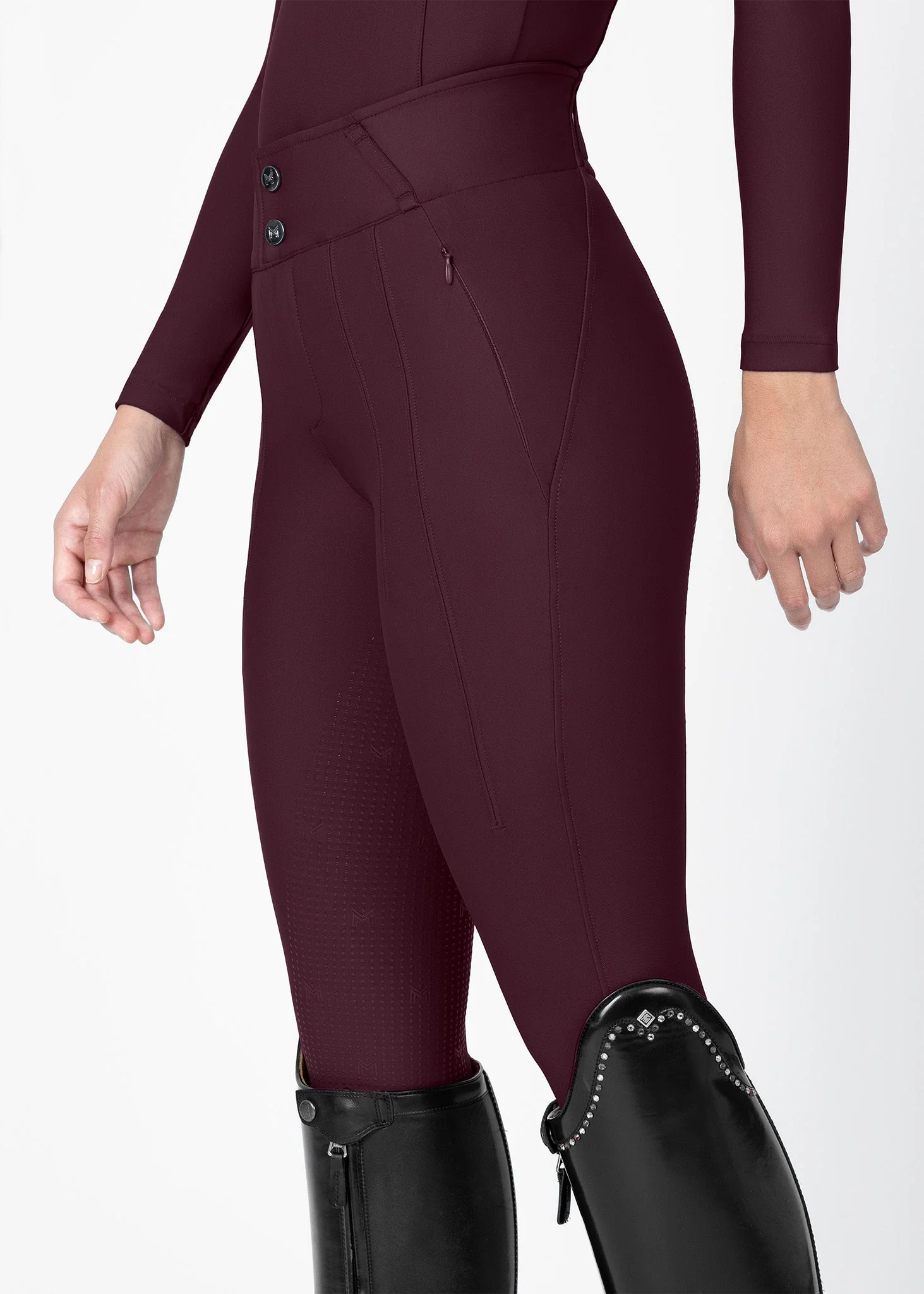 MAXIMILIAN EQUESTRIAN Vision Reithose burgundy