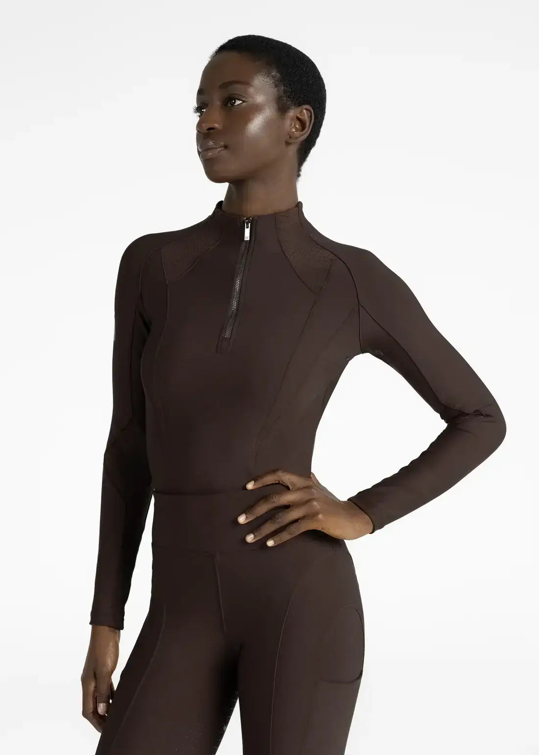 MAXIMILIAN EQUESTRIAN Frame Langarm Base Layer Chocolate