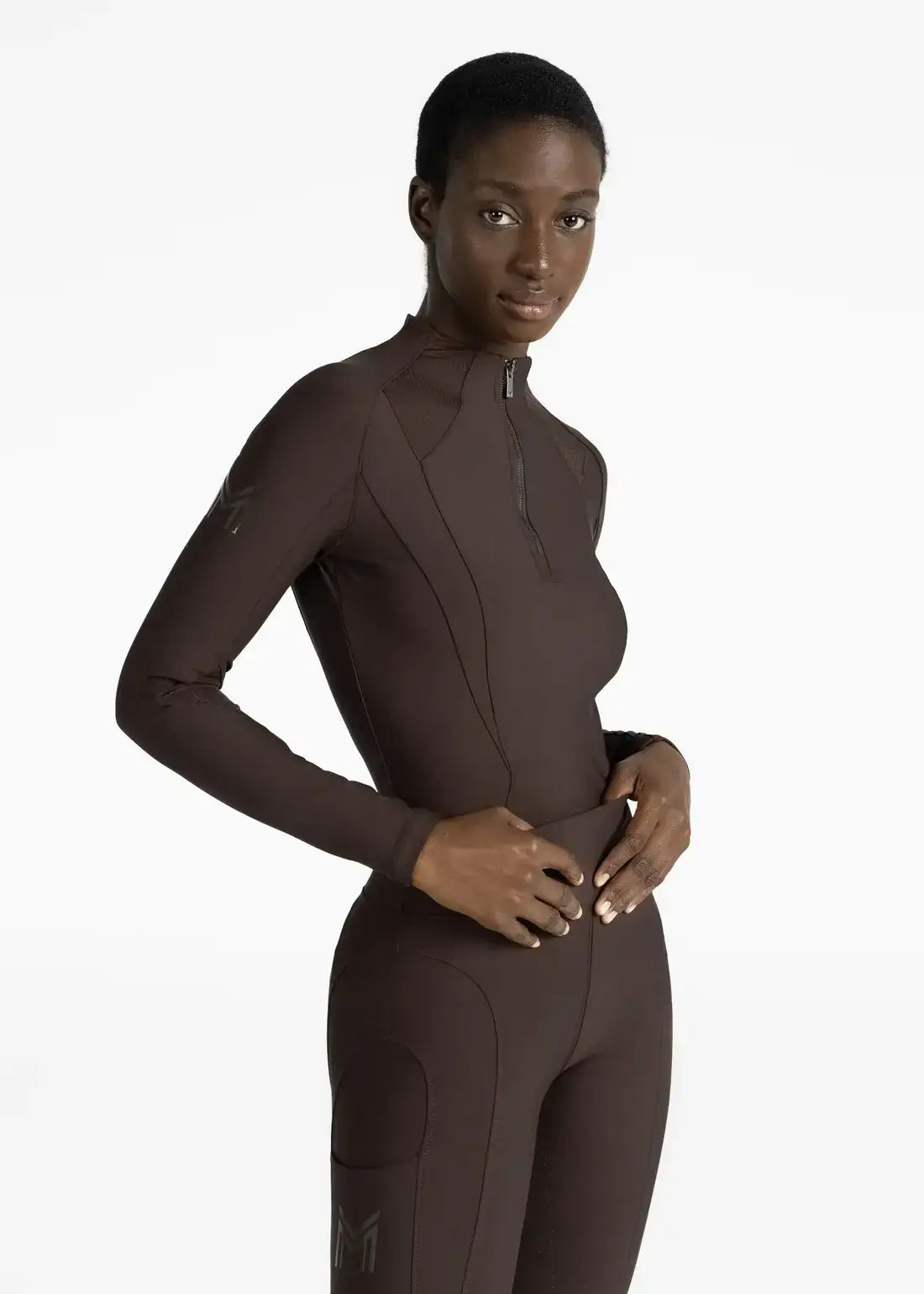 MAXIMILIAN EQUESTRIAN Frame Langarm Base Layer Chocolate