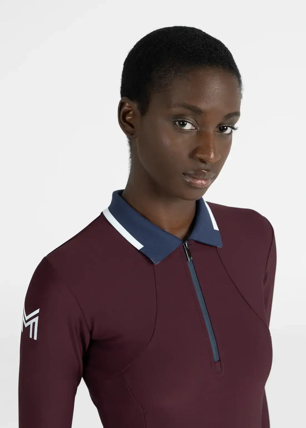 MAXIMILIAN EQUESTRIAN Concept Langarm Polo Shirt Burgundy