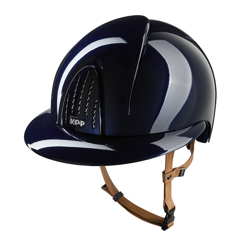 KEP Reithelm Nova Metal Polish mit Polo Visor blau