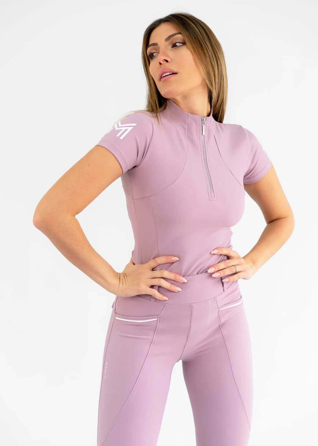 MAXIMILIAN EQUESTRIAN Kurzarm Shirt Base Layer Mauve
