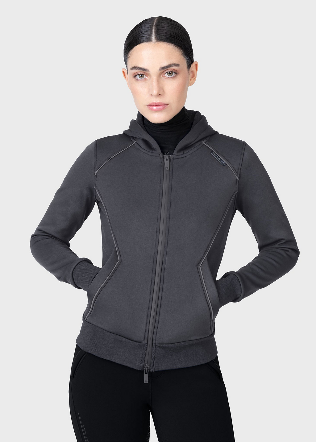 MAXIMILIAN EQUESTRIAN Arctic Zip Hoodie graphite