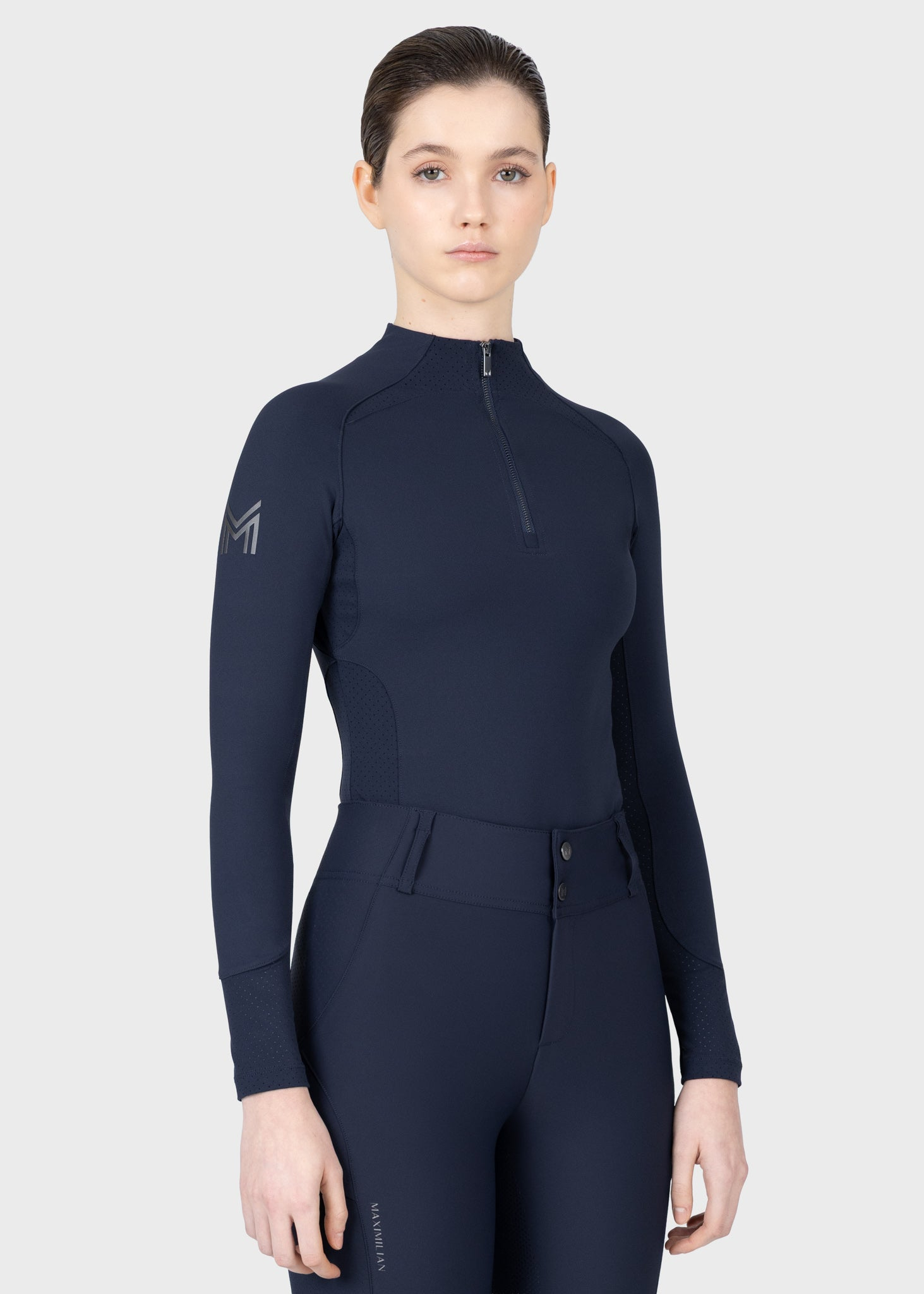 MAXIMILIAN EQUESTRIAN Aero Langarm Base Layer atlantic