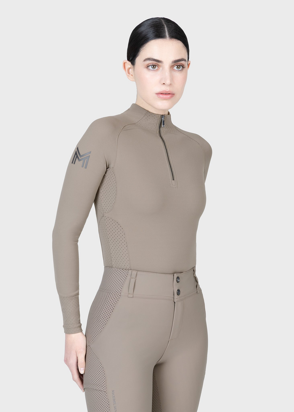 MAXIMILIAN EQUESTRIAN Aero Langarm Base Layer taupe