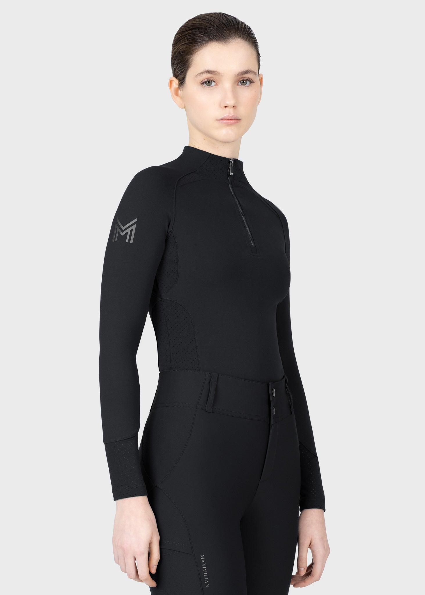 MAXIMILIAN EQUESTRIAN Aero Langarm Base Layer schwarz