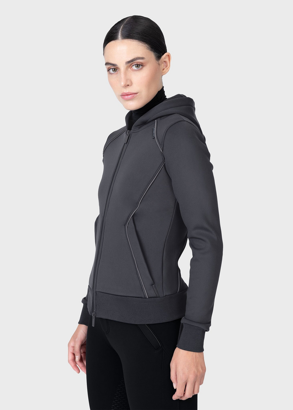 MAXIMILIAN EQUESTRIAN Arctic Zip Hoodie graphite