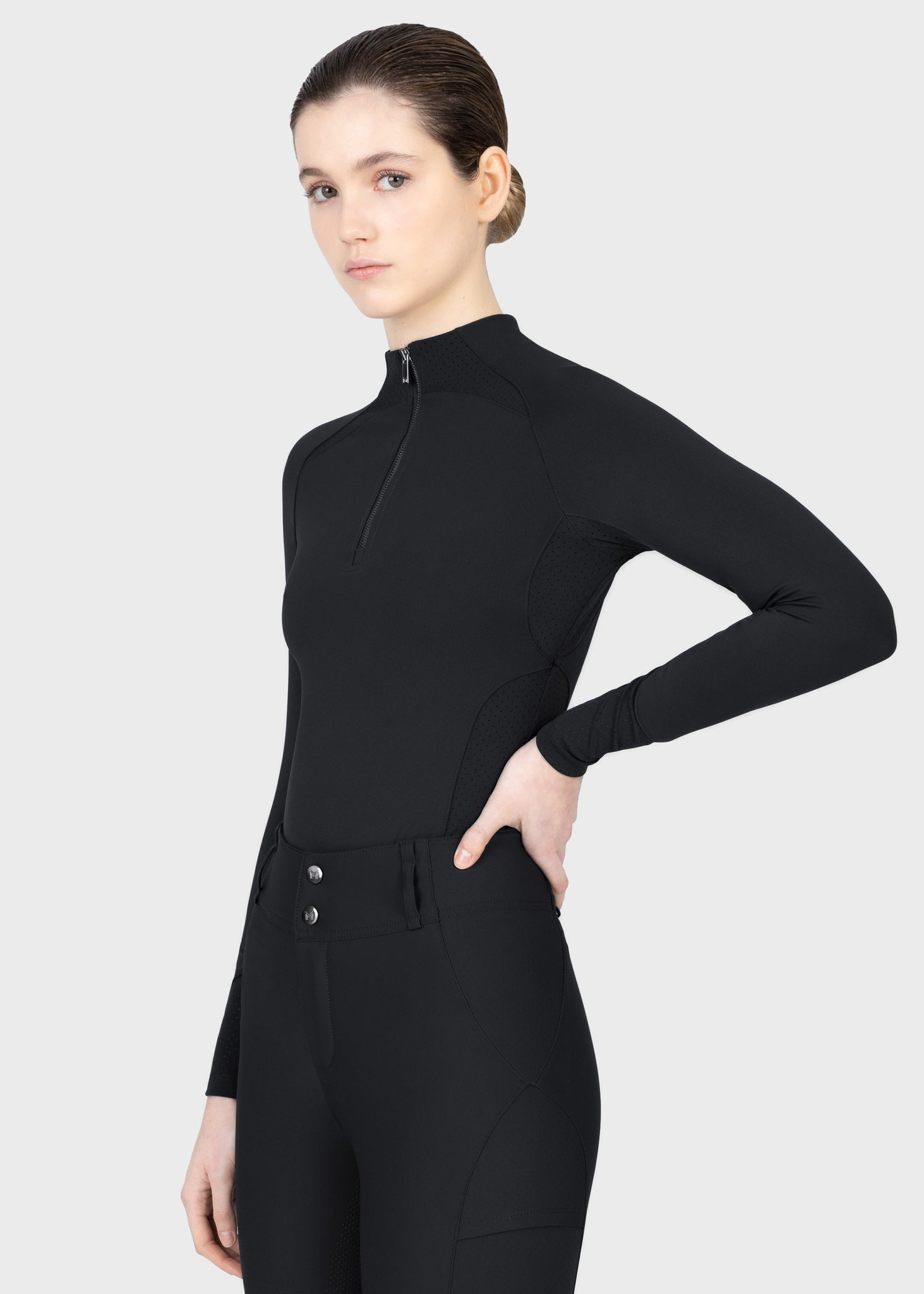 MAXIMILIAN EQUESTRIAN Aero Langarm Base Layer schwarz