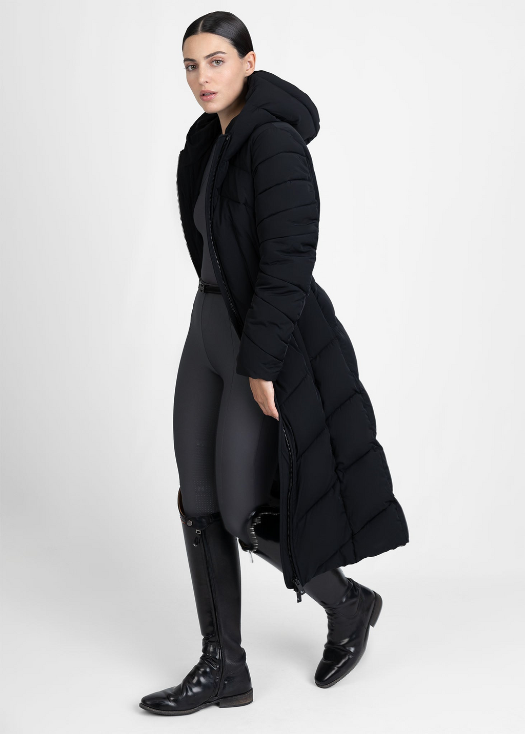 MAXIMILIAN EQUESTRIAN Grand Puffer Jacke schwarz