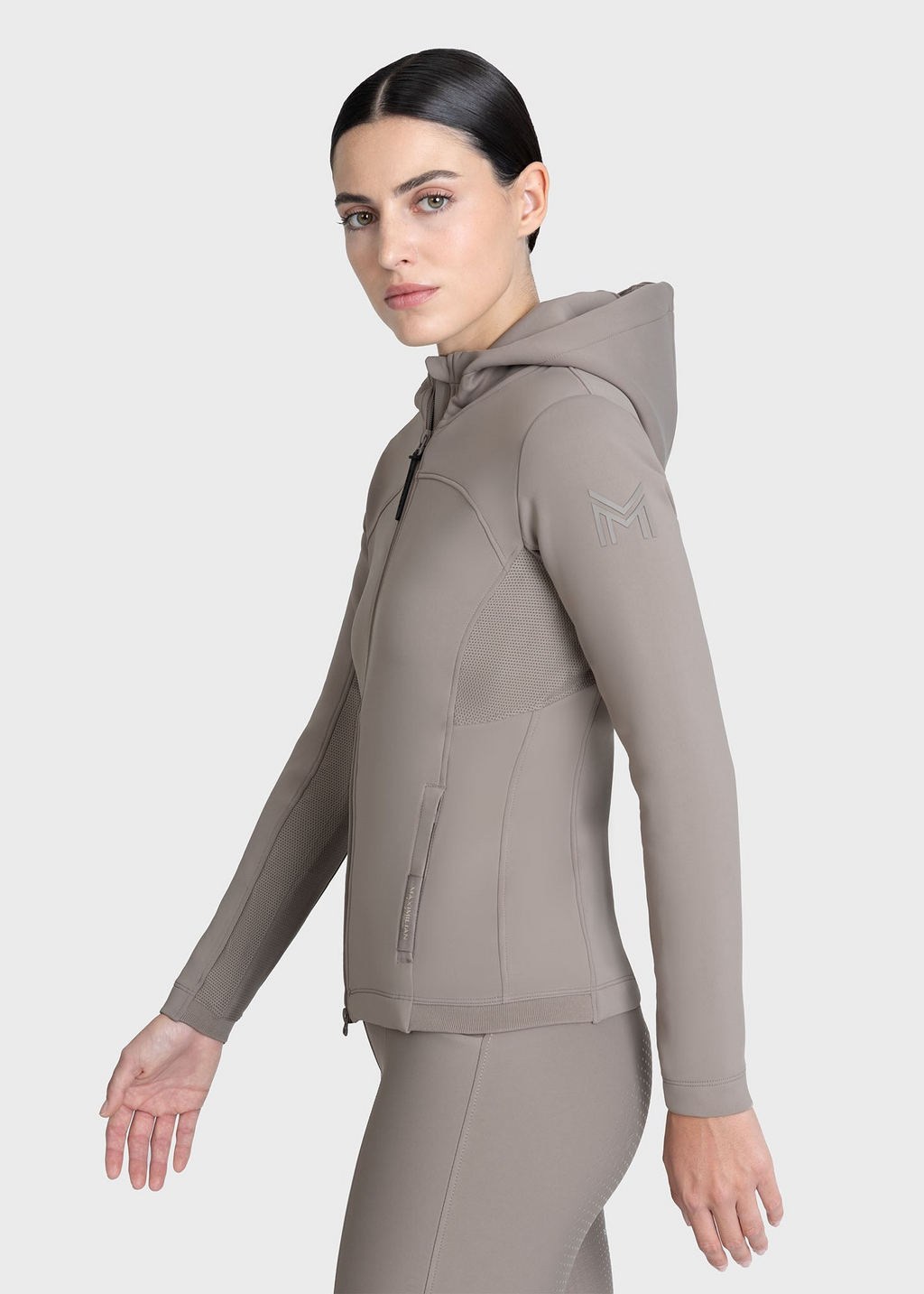 MAXIMILIAN EQUESTRIAN Wolt Zip Hoodie taupe