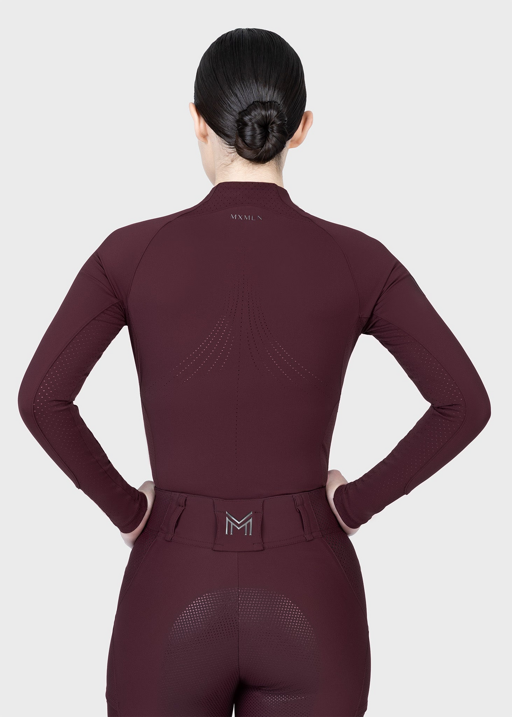MAXIMILIAN EQUESTRIAN Aero Langarm Base Layer burgundy