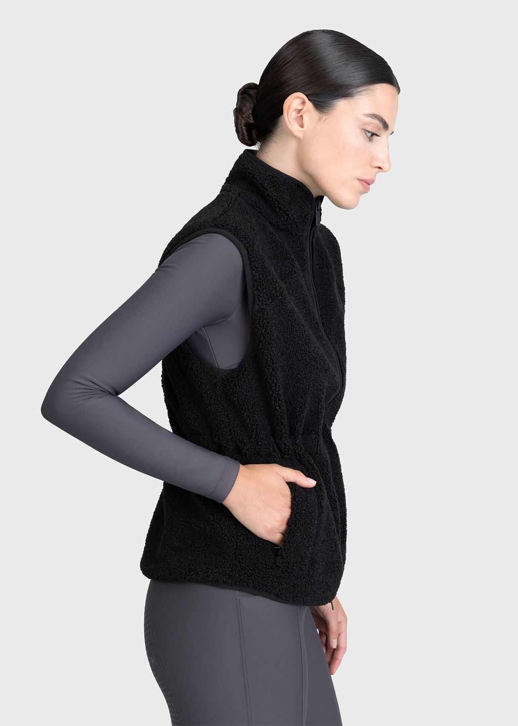 MAXIMILIAN EQUESTRIAN Sherpa Teddy Weste schwarz