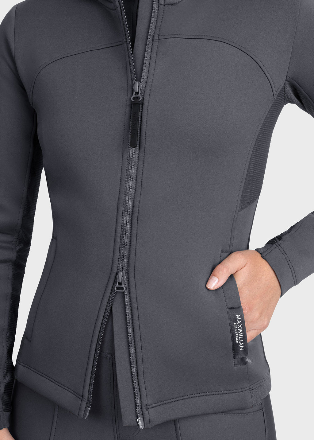 MAXIMILIAN EQUESTRIAN Wolt Zip Hoodie graphite
