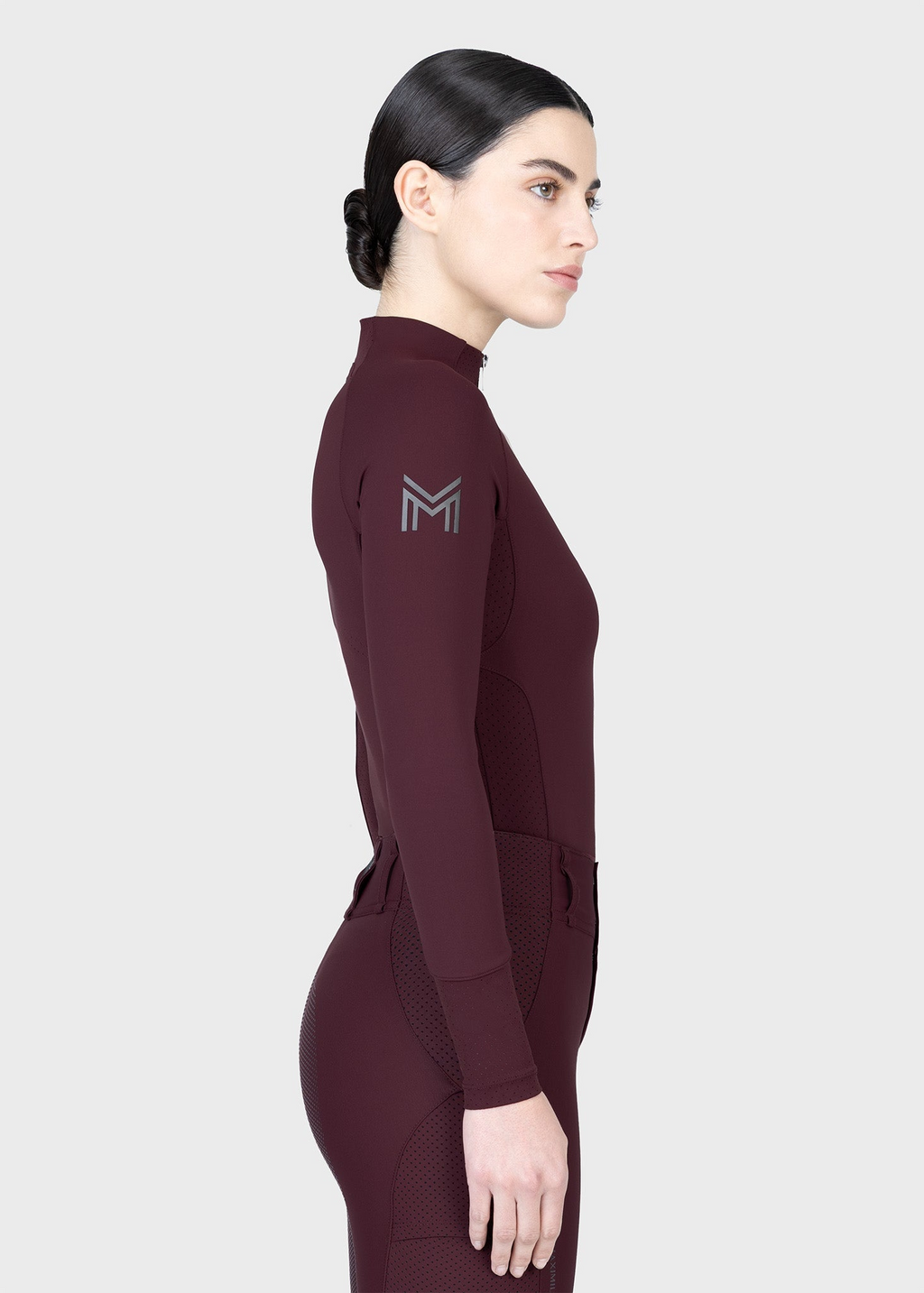 MAXIMILIAN EQUESTRIAN Aero Langarm Base Layer burgundy