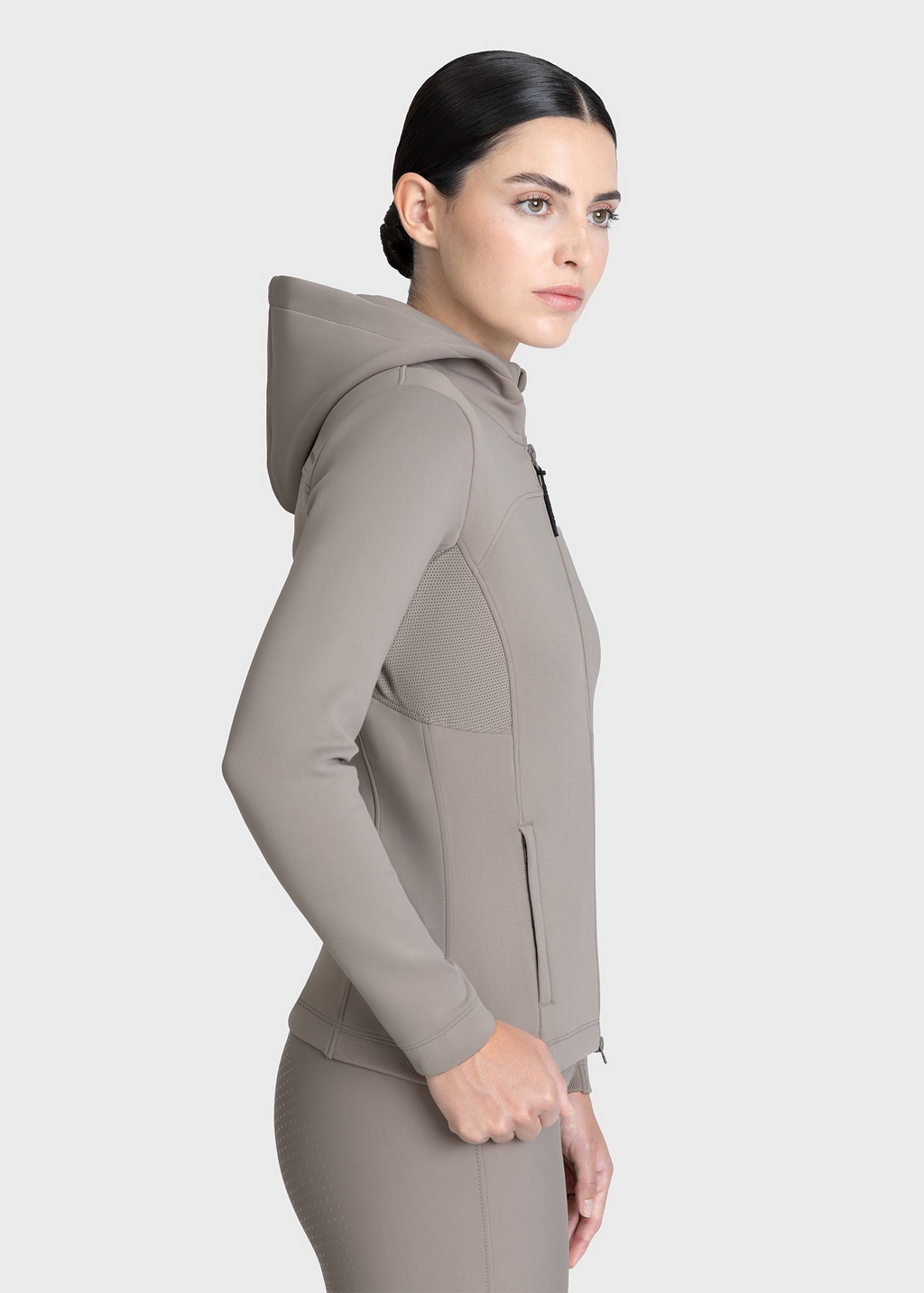 MAXIMILIAN EQUESTRIAN Wolt Zip Hoodie taupe