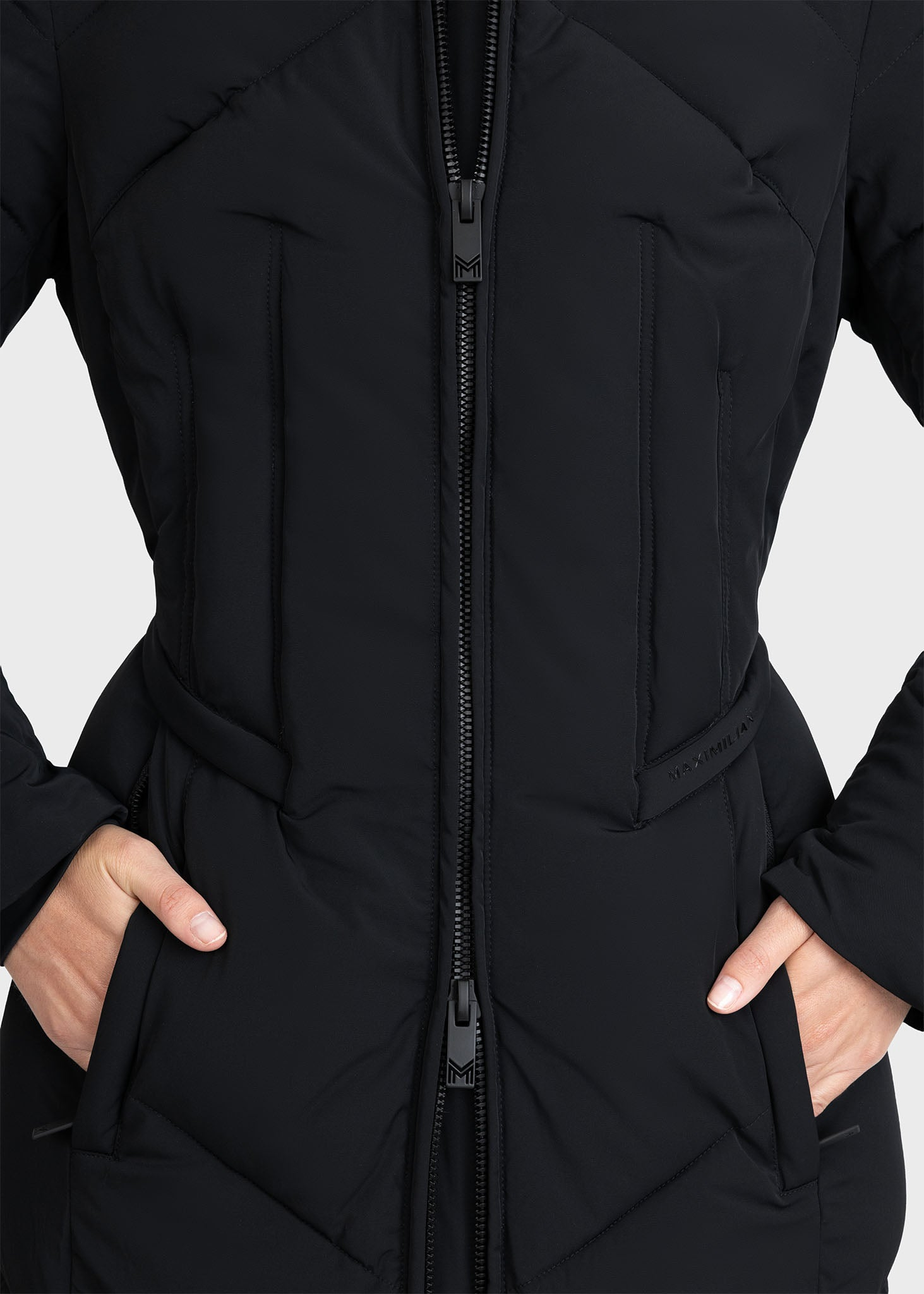 MAXIMILIAN EQUESTRIAN Grand Puffer Jacke schwarz