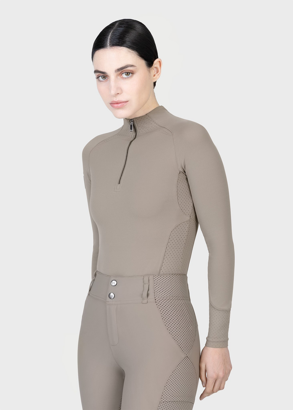 MAXIMILIAN EQUESTRIAN Aero Langarm Base Layer taupe