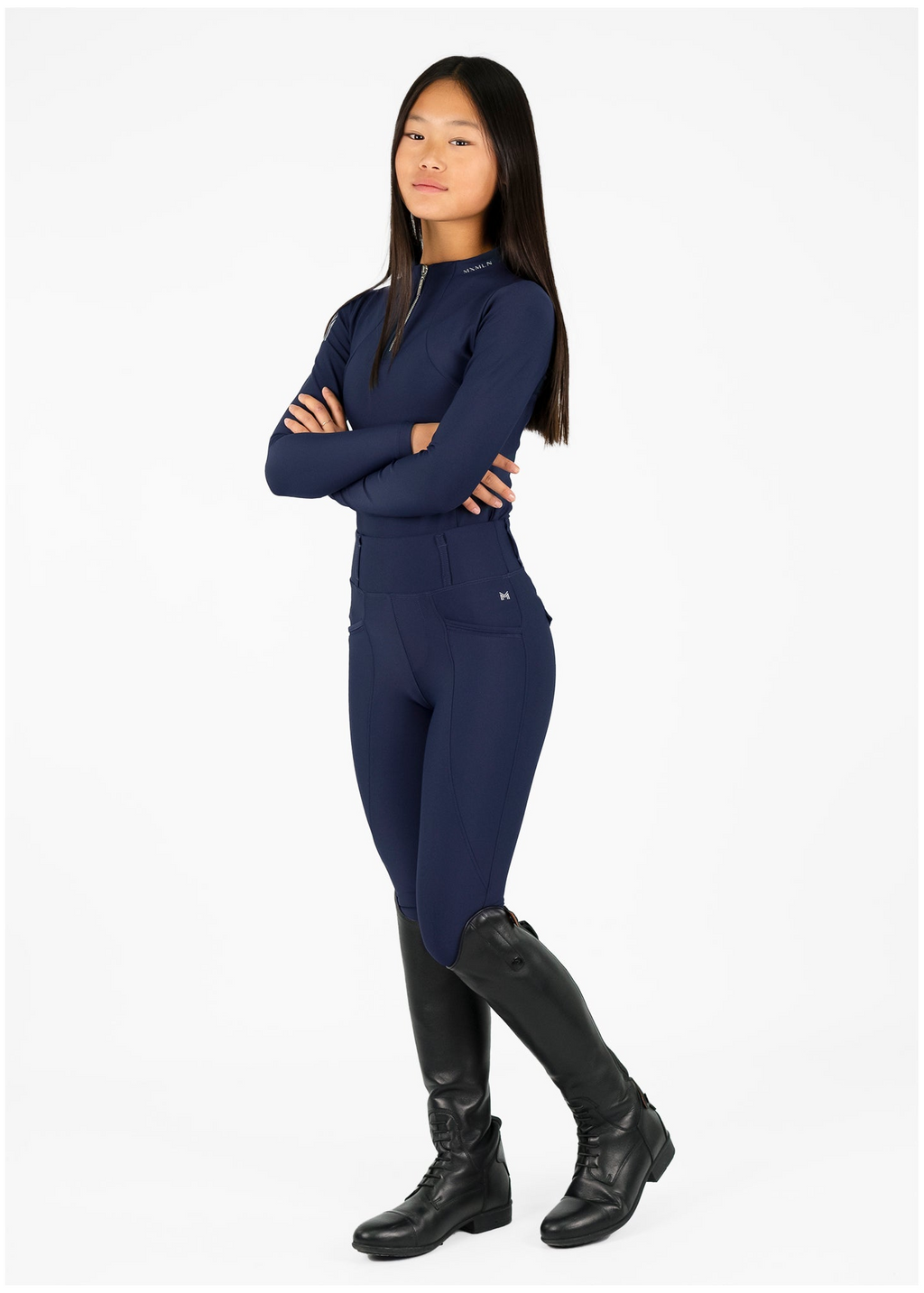 MAXIMILIAN EQUESTRIAN YR Pro Riding Leggings navy