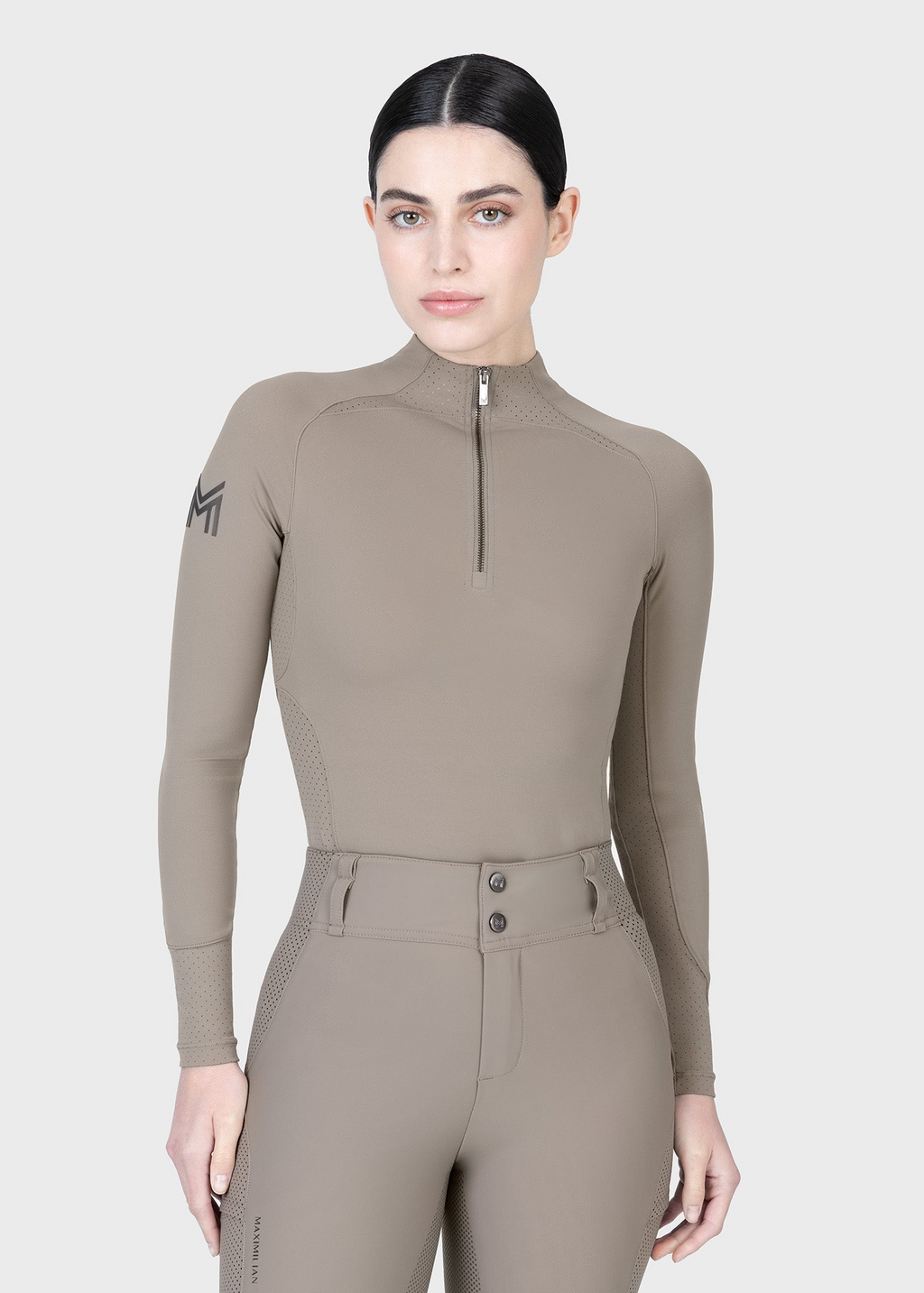 MAXIMILIAN EQUESTRIAN Aero Langarm Base Layer taupe