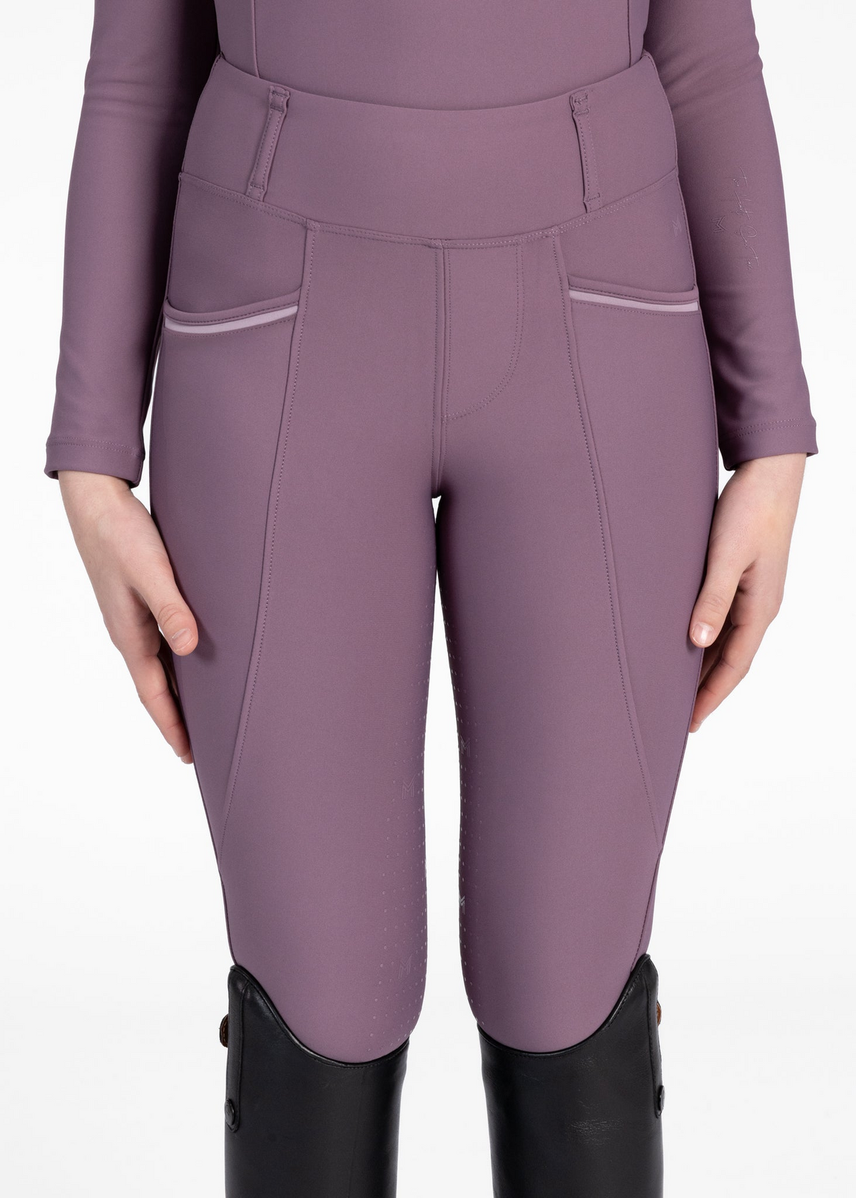 MAXIMILIAN EQUESTRIAN YR Pro Riding Leggings plum