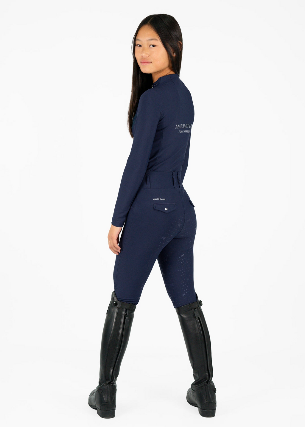 MAXIMILIAN EQUESTRIAN YR Pro Riding Leggings navy