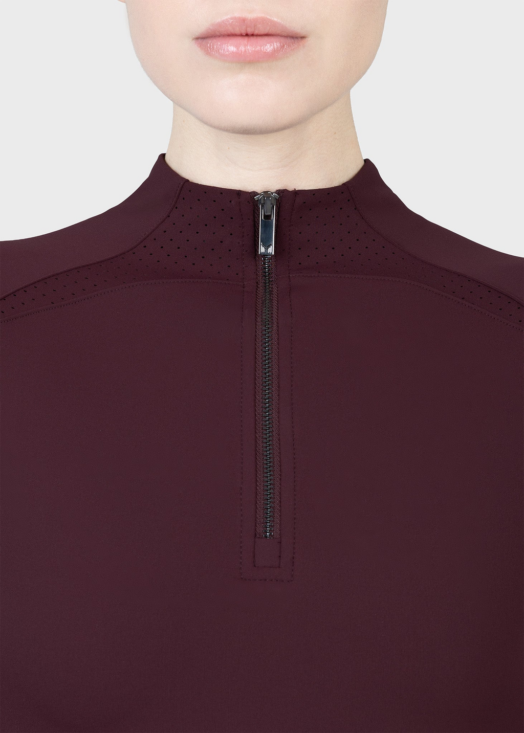 MAXIMILIAN EQUESTRIAN Aero Langarm Base Layer burgundy