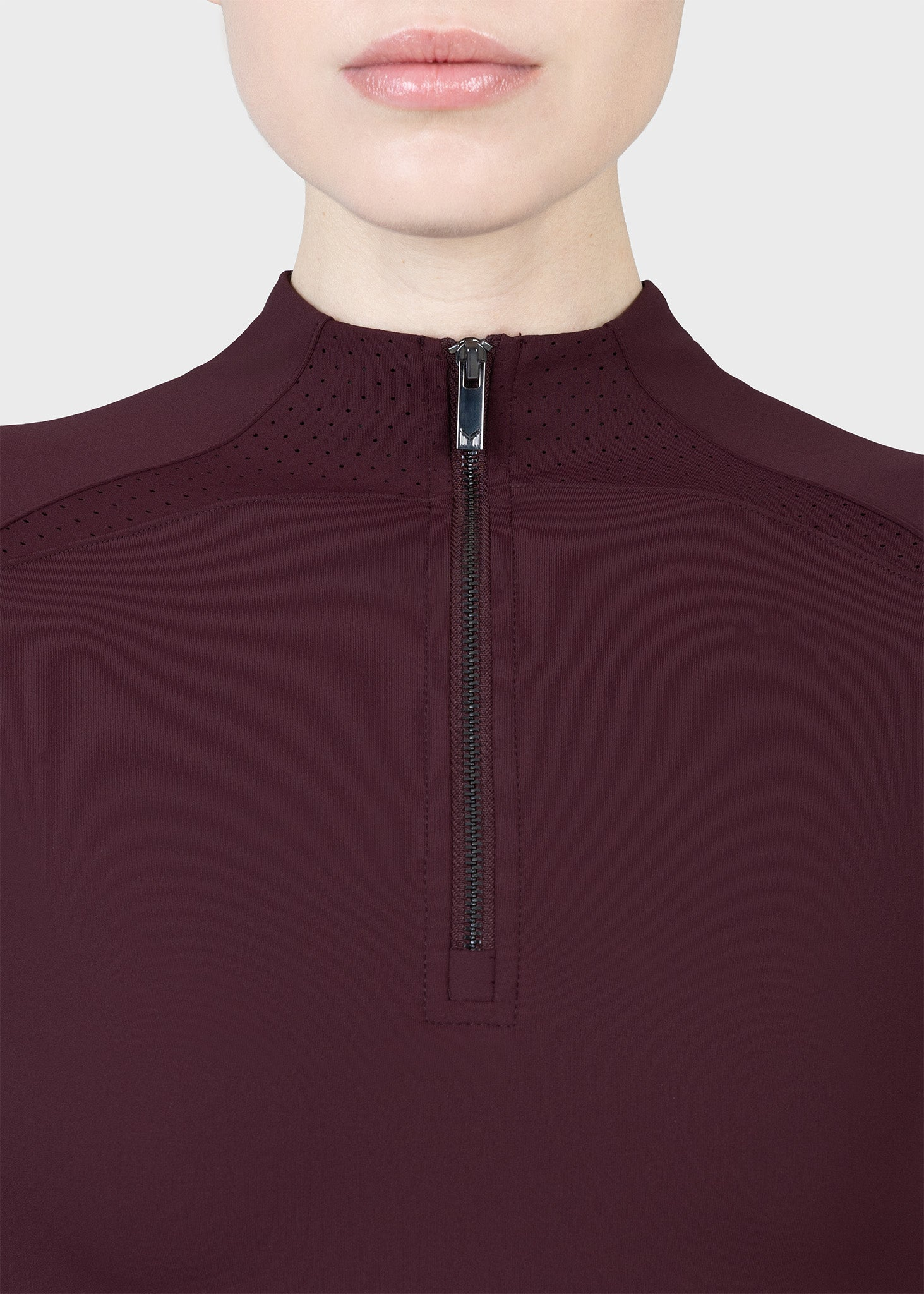 MAXIMILIAN EQUESTRIAN Aero Langarm Base Layer burgundy