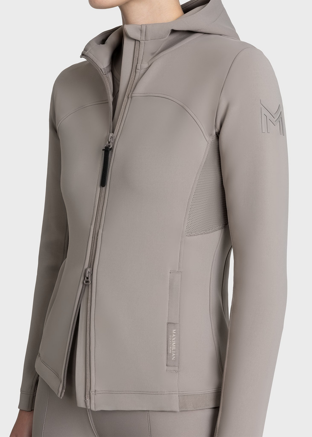 MAXIMILIAN EQUESTRIAN Wolt Zip Hoodie taupe