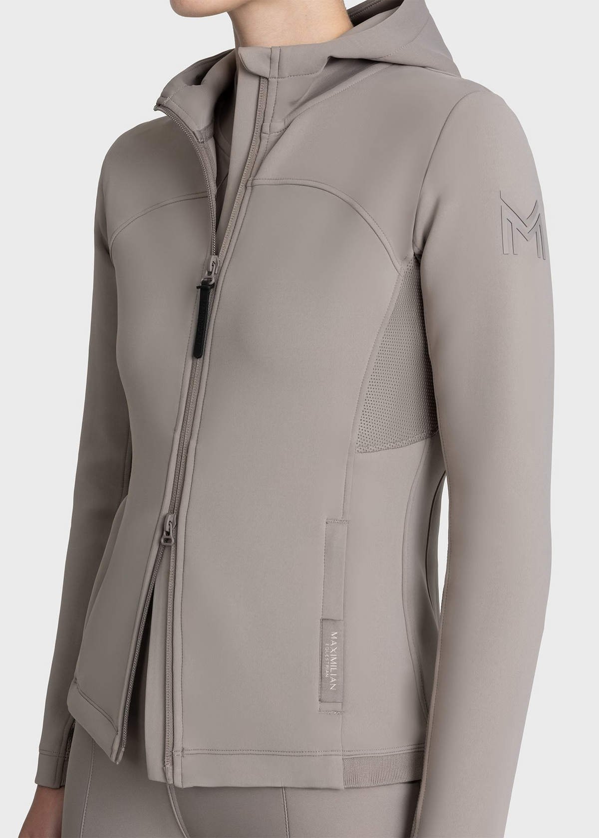 MAXIMILIAN EQUESTRIAN Wolt Zip Hoodie taupe