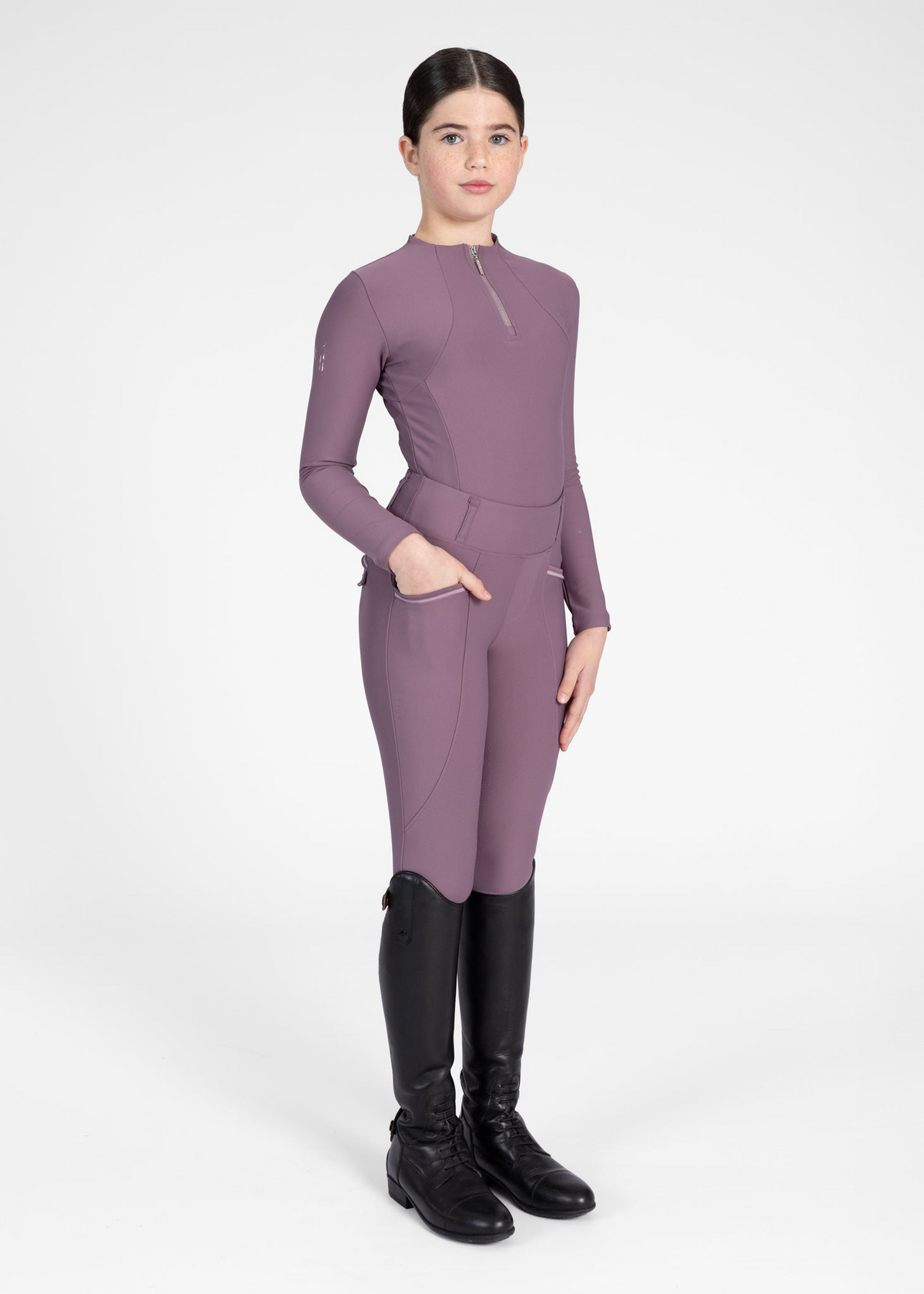MAXIMILIAN EQUESTRIAN YR Pro Riding Leggings plum