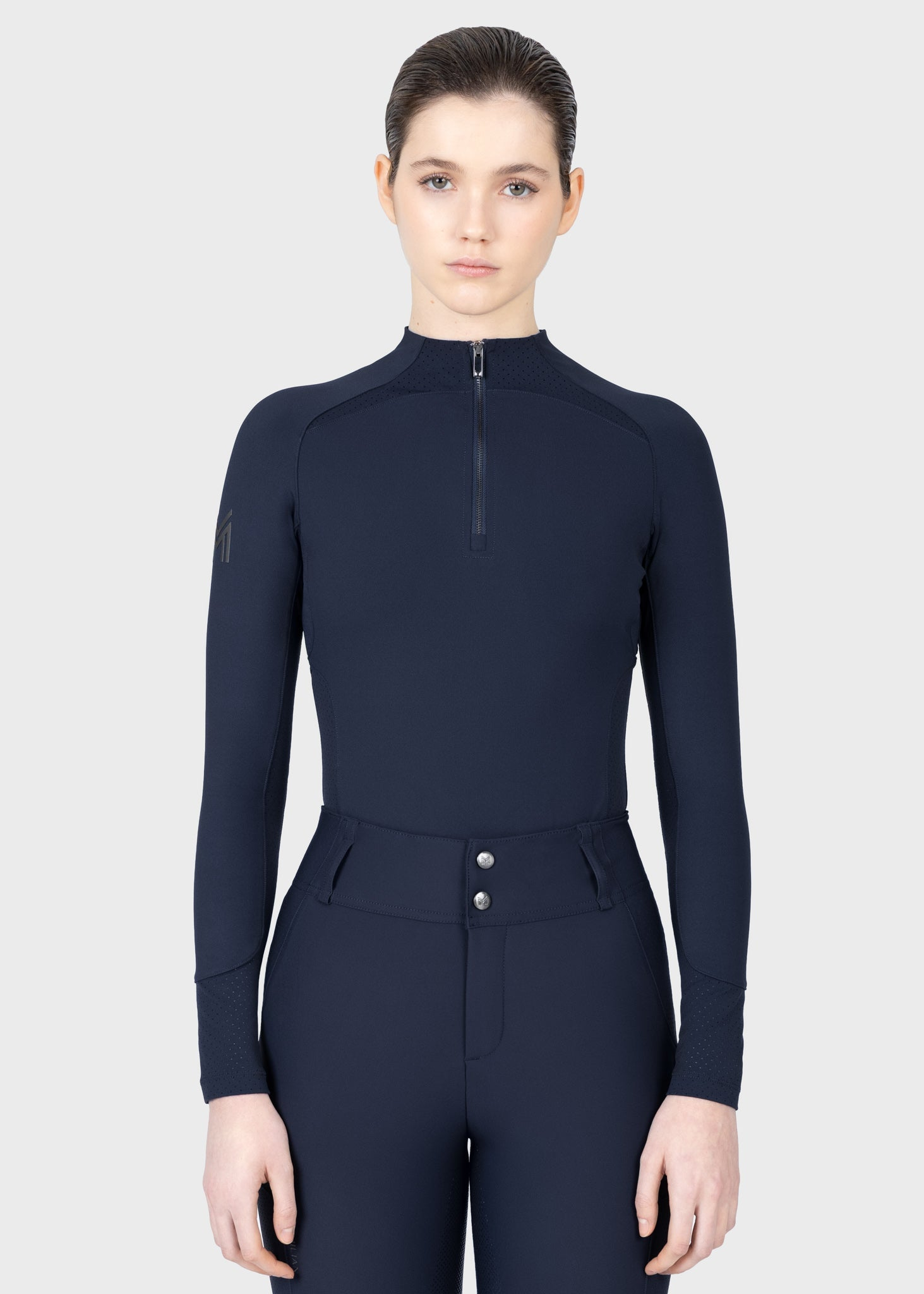 MAXIMILIAN EQUESTRIAN Aero Langarm Base Layer atlantic