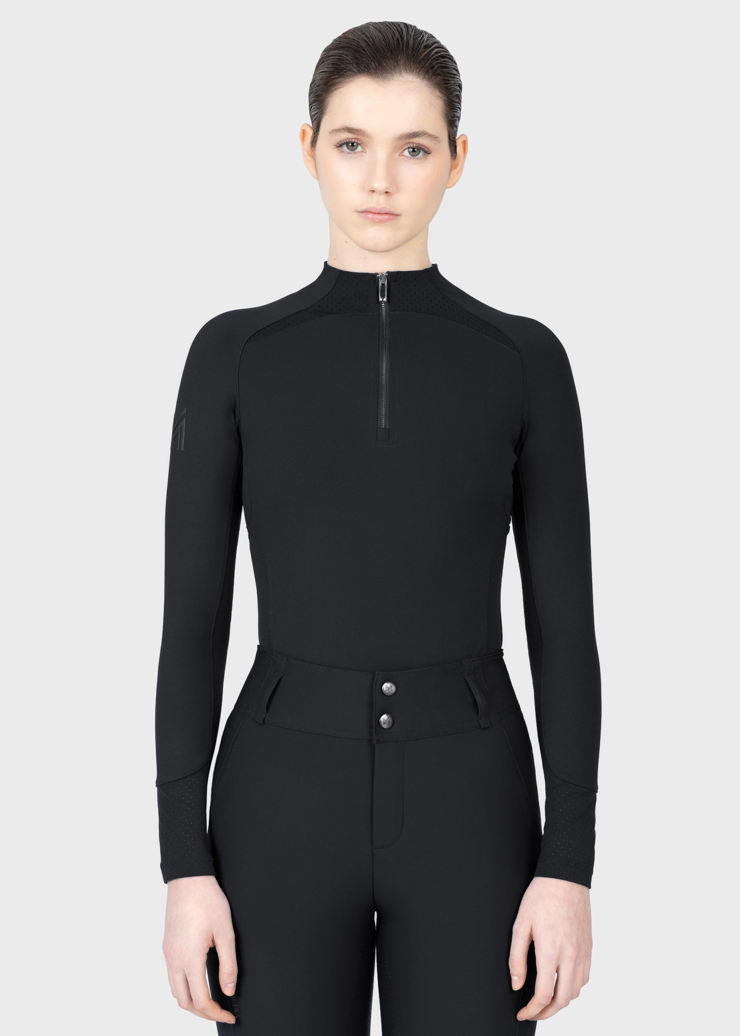 MAXIMILIAN EQUESTRIAN Aero Langarm Base Layer schwarz