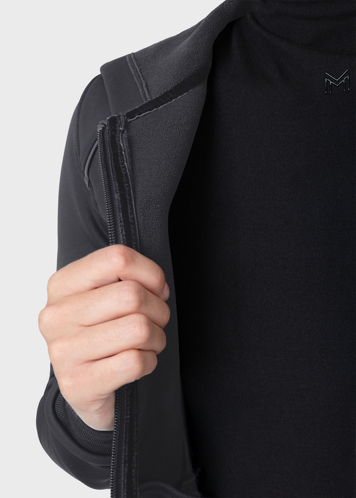 MAXIMILIAN EQUESTRIAN Arctic Zip Hoodie graphite