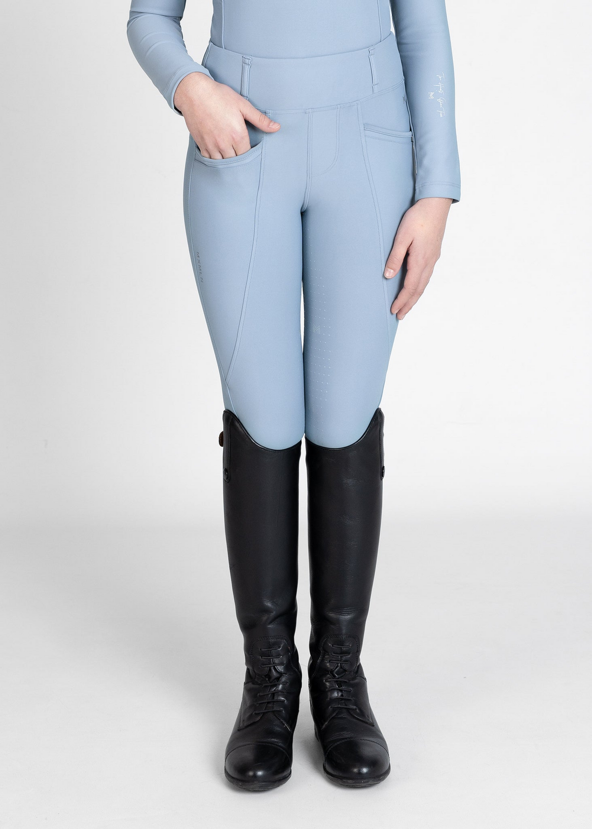 MAXIMILIAN EQUESTRIAN YR Pro Riding Leggings aqua