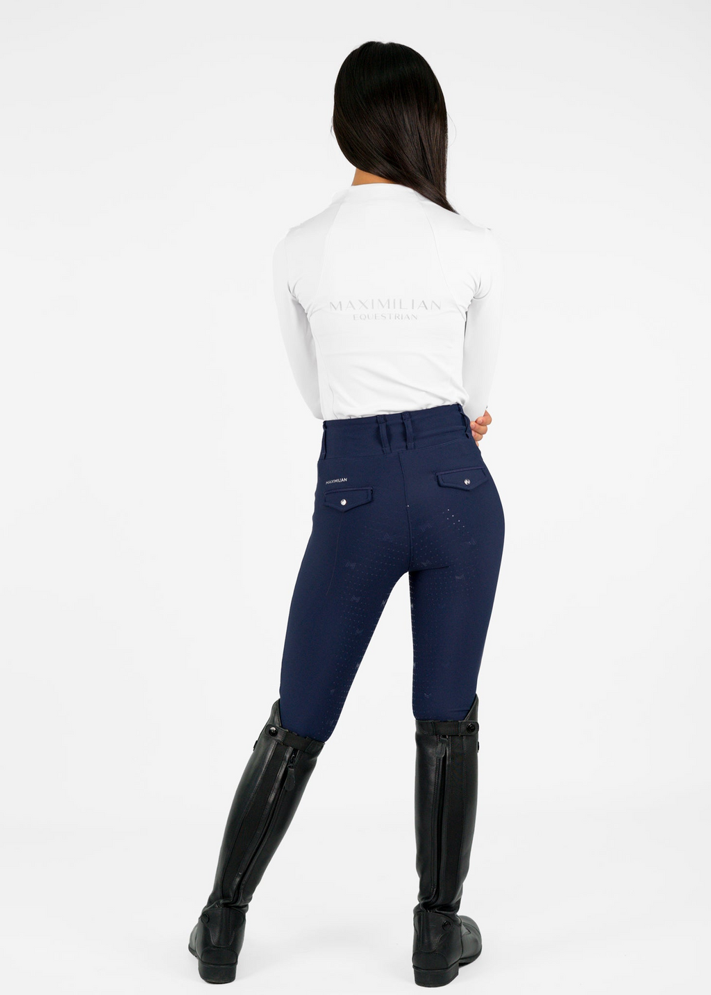 MAXIMILIAN EQUESTRIAN YR Pro Riding Leggings navy