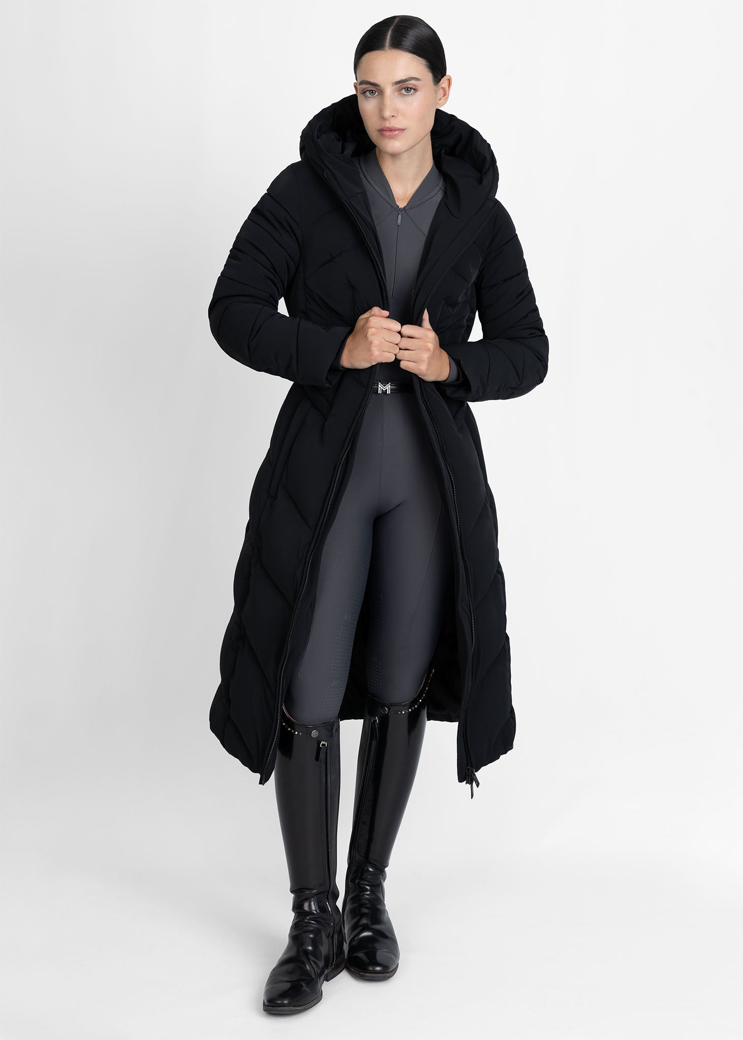 MAXIMILIAN EQUESTRIAN Grand Puffer Jacke schwarz
