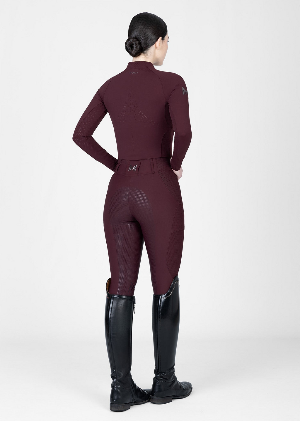 MAXIMILIAN EQUESTRIAN Aero Langarm Base Layer burgundy