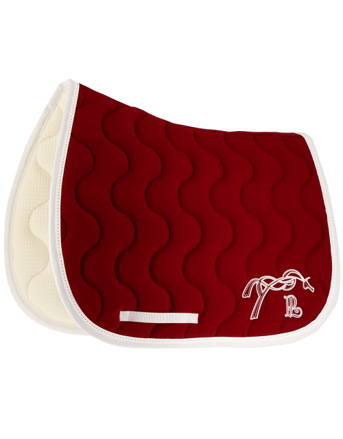 Penelope Schabracke Classic burgundy/weiß