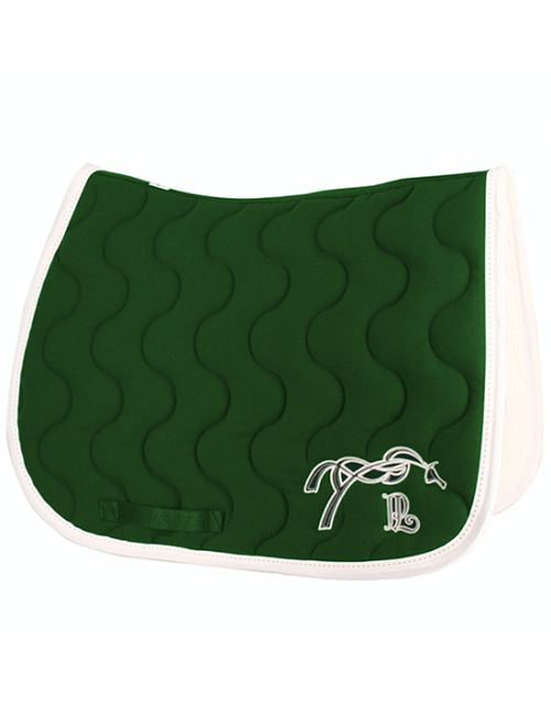 Penelope Schabracke Classic dunkelgün/weiß