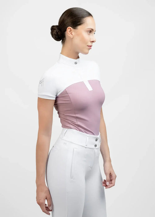 MAXIMILIAN EQUESTRIAN Era Tournament Shirt short sleeve Mauve